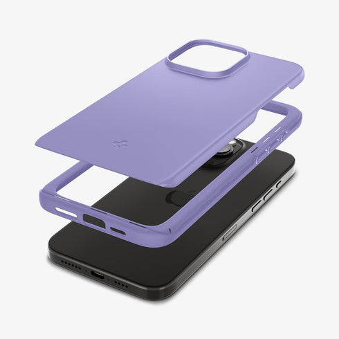 ACS06544 - iPhone 15 Pro Max Case Thin Fit in black showing the back